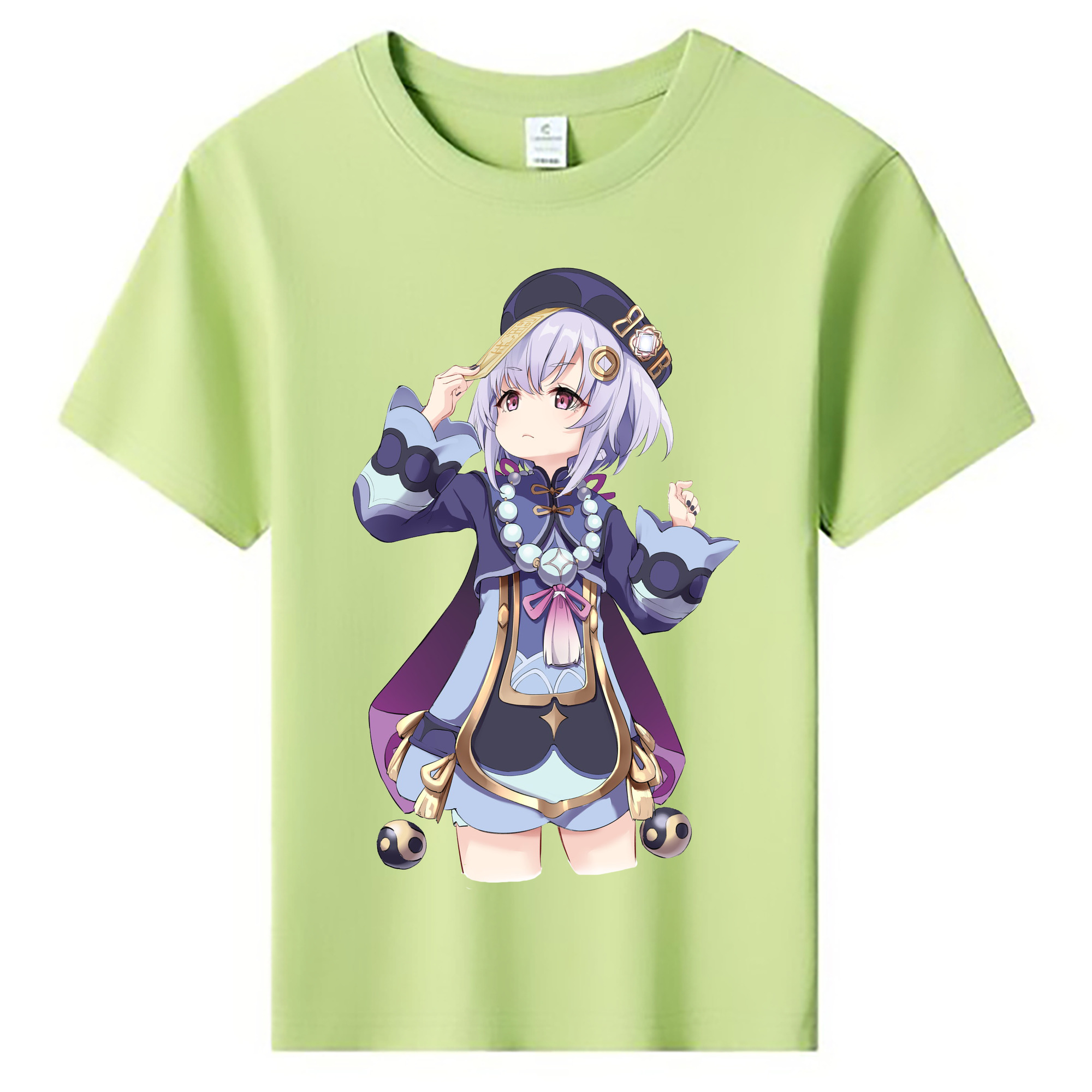 げんし神 七七 なな  genshin Nana 綿100％キッズTシャツ（フロントプリント）